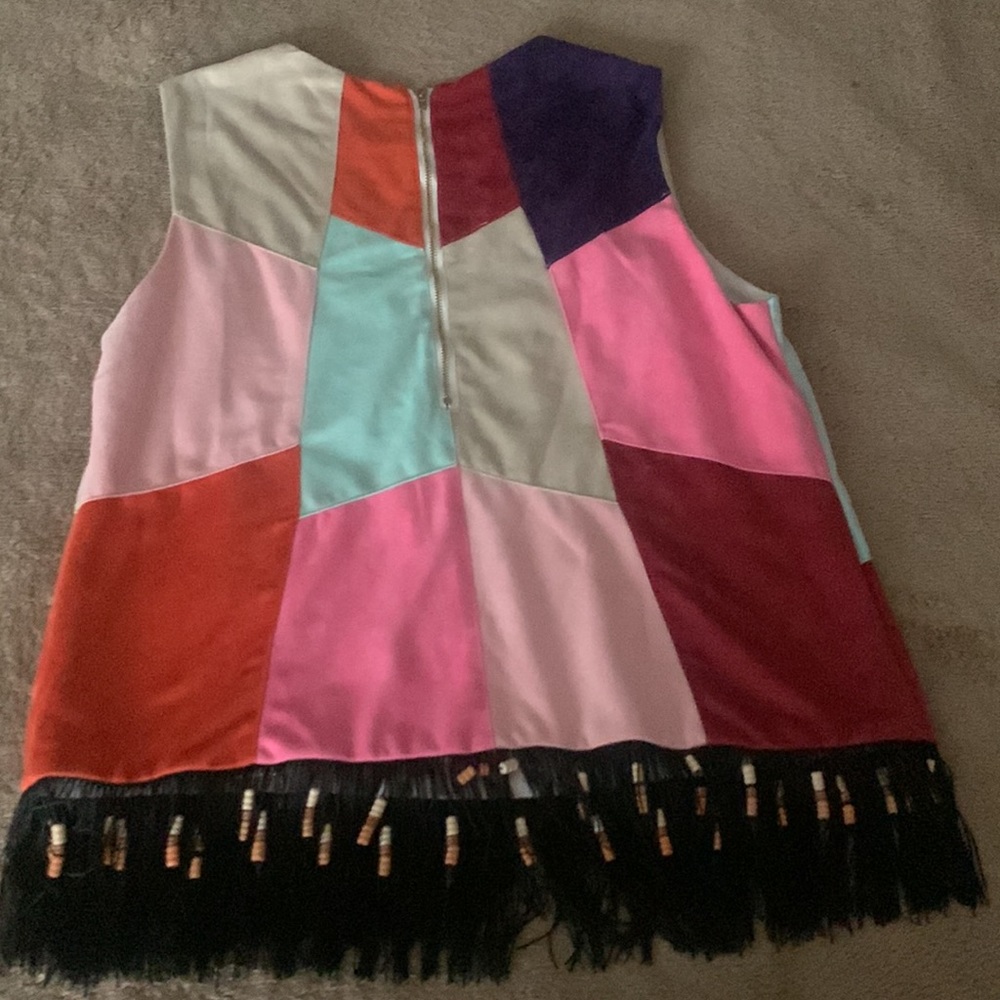Cherry Paris Medium Colorful Patchwork Sleeveless… - image 4